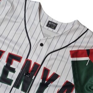 Mizizi Kenya Baseball Jersey Unisex‎ Medium Button Up Streetwear Shirt